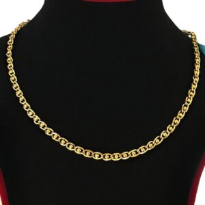 18Kt Hallmark Solid Yellow Gold Curb Cuban Necklace Men'S Chain 11.920 g 19.5"L