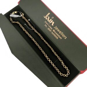 18 Kt Hallmark Solid Yellow Gold Link Cuban Necklace Men'S Chain 16.040 g 19.5"L