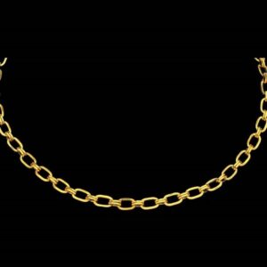 22Kt Real Solid Yellow Gold Hallmark Necklace Curb Cuban Link Chain 22 Grams