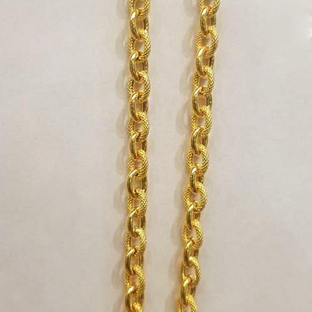 22Kt Real Solid Yellow Gold Hallmark Necklace Curb Link Vintage Chain 23 Grams - Image 3
