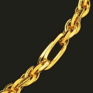 22Kt Real Solid Yellow Gold Hallmark Necklace Curb Italy Link Chain 24 Grams