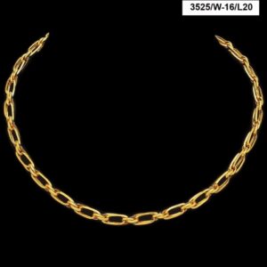 22Kt Real Solid Yellow Gold Hallmark Necklace Curb Double Link Chain 26 Grams