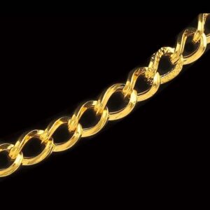 22Kt Hallmark Real Solid Yellow Gold Necklace Curb Cuban Link Chain 18 Grams
