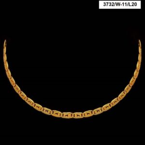22Kt Hallmark Real Solid Yellow Gold Necklace Curb Luxury Link Chain 25 Grams