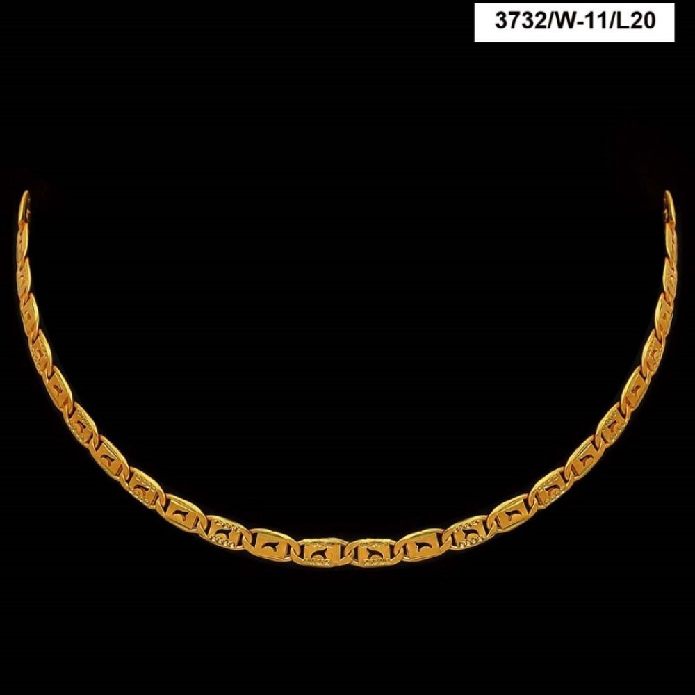 22Kt Hallmark Real Solid Yellow Gold Necklace Curb Luxury Link Chain 25 Grams - Image 2