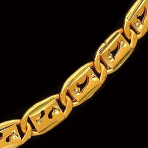 22Kt Hallmark Real Solid Yellow Gold Necklace Curb Luxury Link Chain 56 Grams