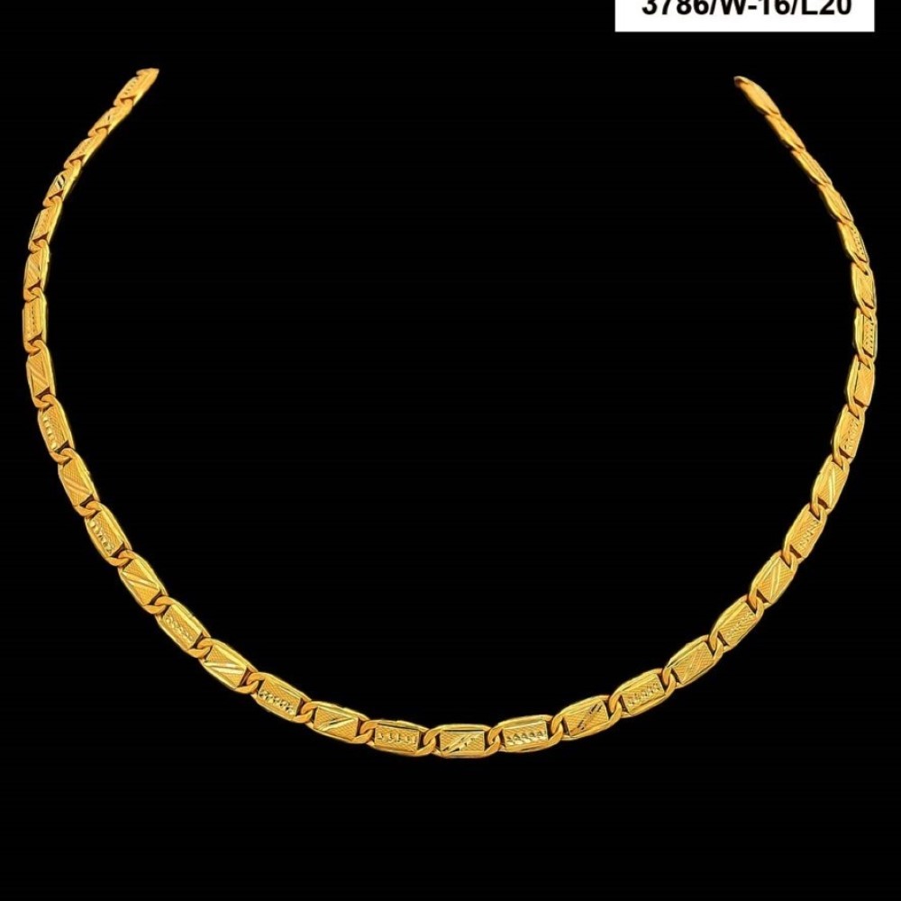 22Kt Hallmark Real Solid Yellow Gold Necklace Curb Luxury Link Chain 55 Grams - Image 2