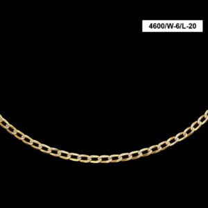22 Kt Solid Yellow Gold Necklace Hip Hop 2 Tone Link Chain 28 Gm 18'' 20'' 22''L