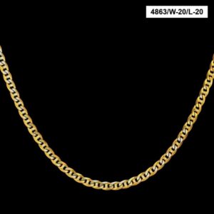 22Kt Hallmark Real Solid Yellow Gold Necklace Hip Hop Link Men's Heavy Chain 30g
