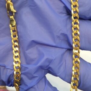 22Kt Hallmark Real Solid Yellow Gold Necklace Hip Hop Link Cuban Chain 32 Gram