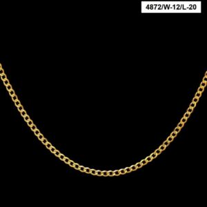 22Kt Hallmark Real Solid Yellow Gold Necklace Hip Hop Link Cuban Chain 32 Gram