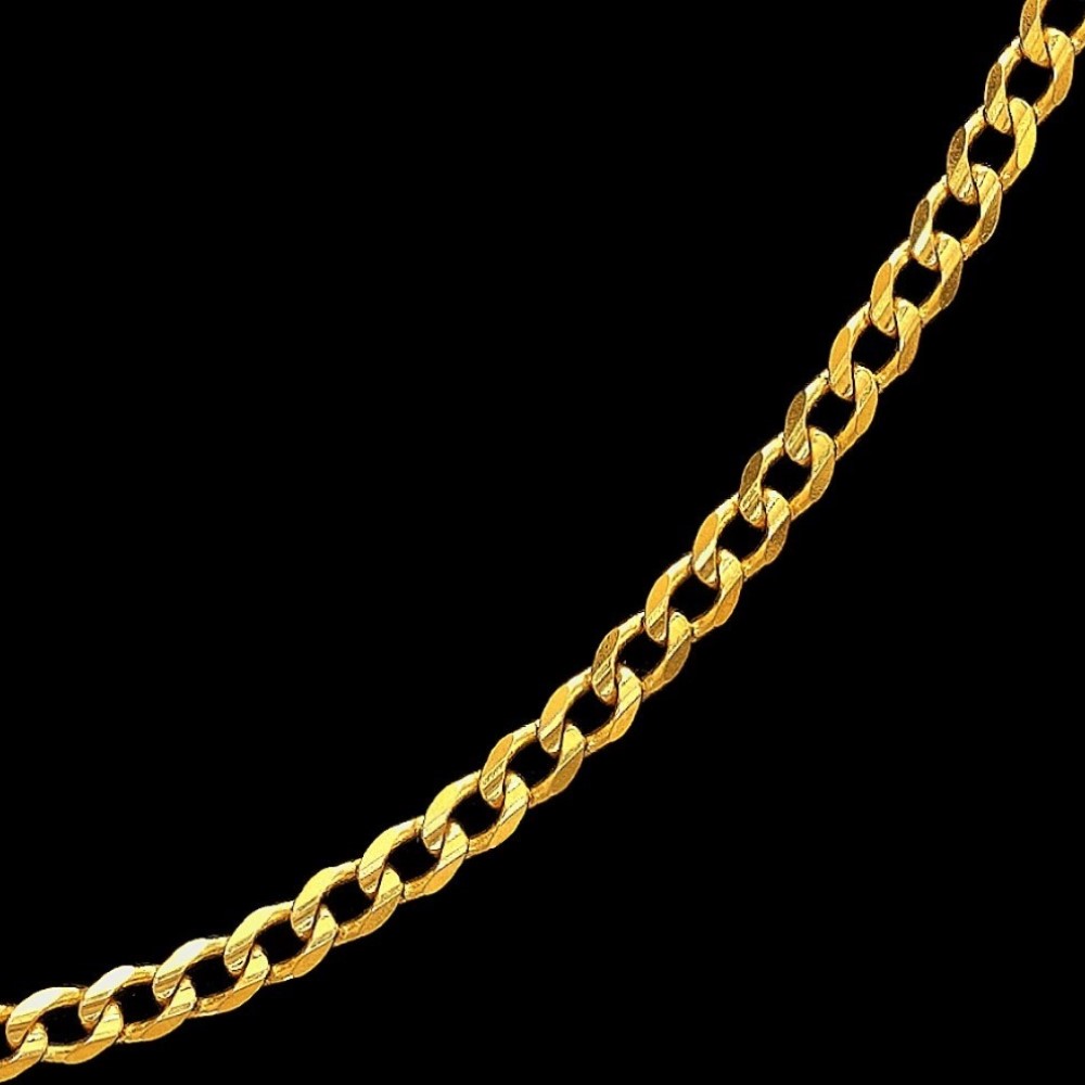 22Kt Hallmark Real Solid Yellow Gold Necklace Hip Hop Link Cuban Chain 32 Gram