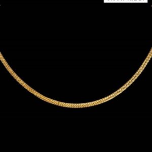22Kt Real Solid Yellow Gold Hallmark Curb Cuban Necklace Double Line Chain 20 g