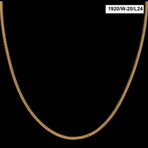 22 Kt Real Solid Yellow Gold Hallmark Curb Cuban Necklace Unisex Chain 16 Grams