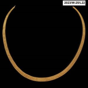22Kt Real Solid Solid Yellow Gold Curb Cuban Necklace Flat Chain 40 Grams