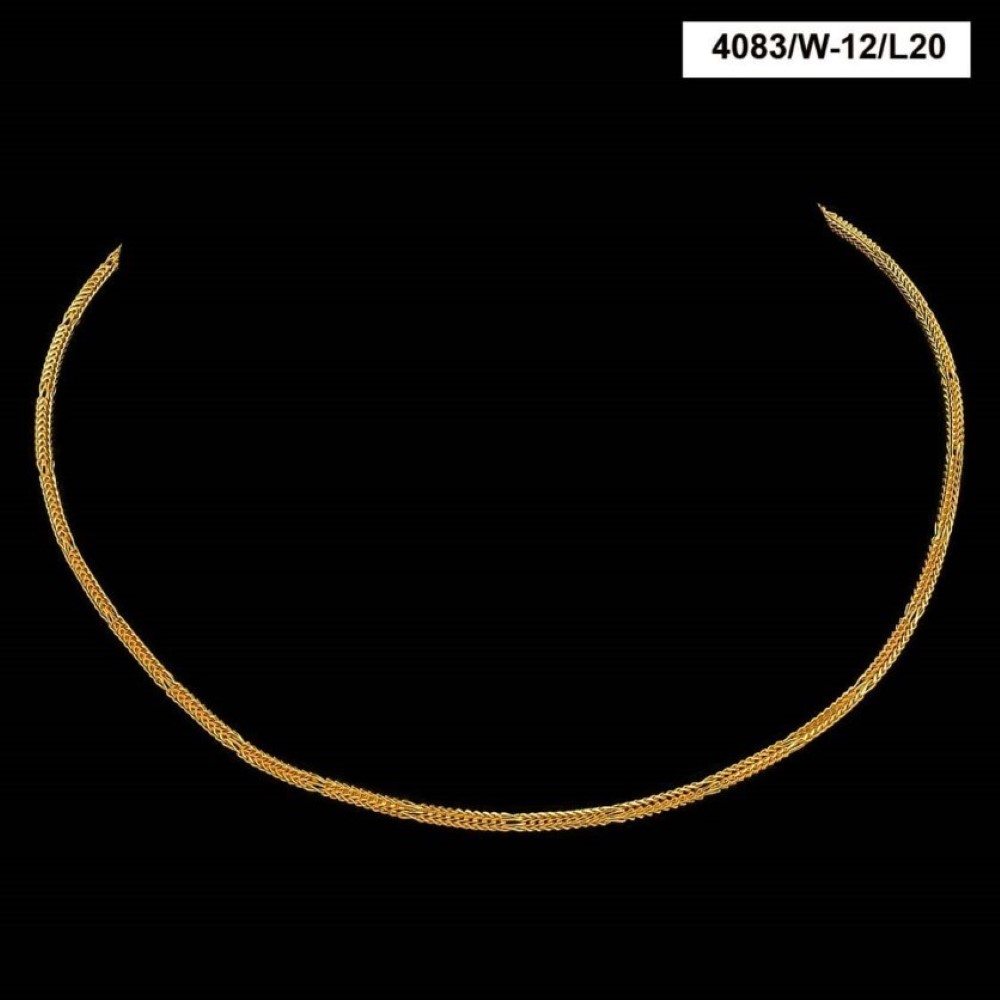 22 Kt Real Solid Yellow Gold Hallmark Unisex Curb Cuban Necklace Chain 16 Grams - Image 2