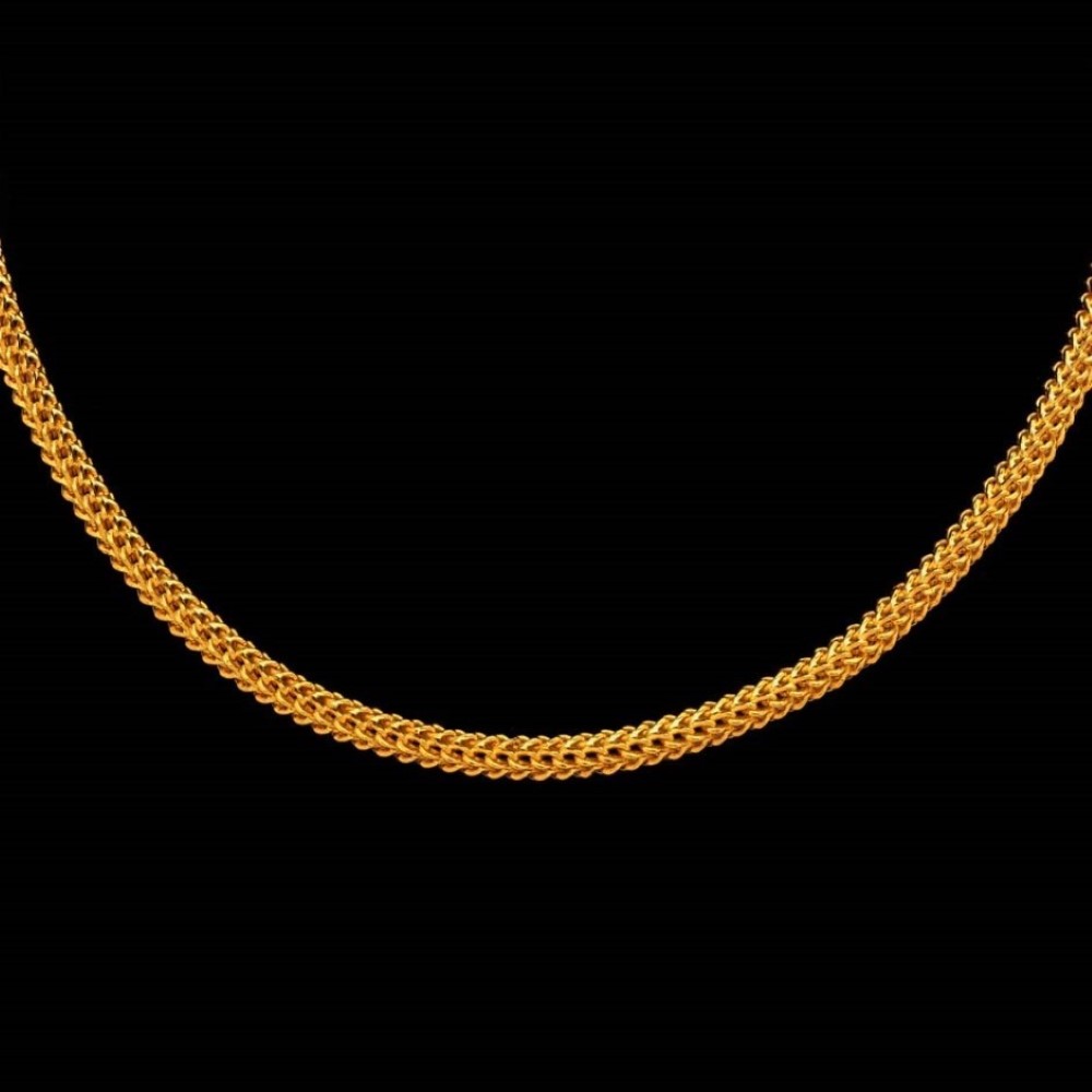 22Kt Real Solid Yellow Gold Hallmark Curb Necklace Interlink Chain 36 Grams - Image 2