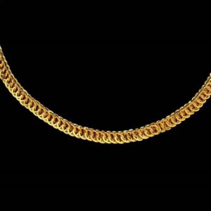 22 Kt Real Solid Yellow Hallmark Gold Necklace Luxury Link Men'S Chain 46 Grams