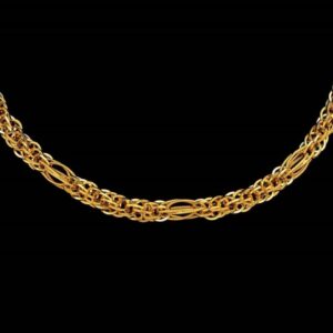 22Kt Real Solid Yellow Gold Hallmark Necklace Luxury Link Men'S Chain 52 Grams