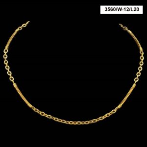 22Kt Real Solid Yellow Gold Hallmark Necklace Curb Cuban Vintage Chain 34 Grams