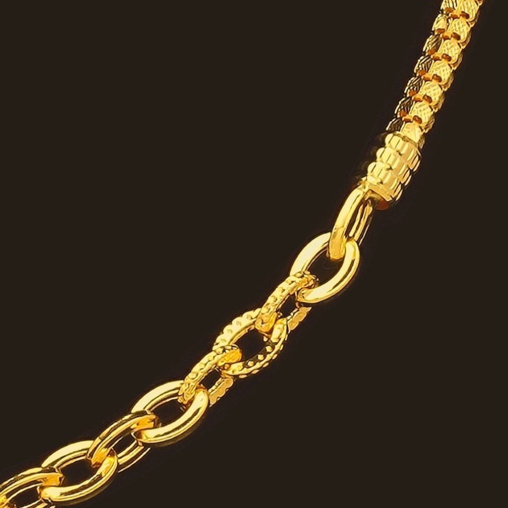 22Kt Real Solid Yellow Gold Hallmark Necklace Curb Cuban Vintage Chain 34 Grams