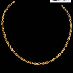 22Kt Hallmark Real Solid Yellow Gold Necklace Curb Cuban Link Chain 24 Grams