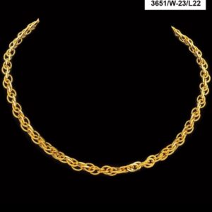 22Kt Hallmark Real Solid Yellow Gold Necklace Men'S Luxury Link Chain 22 Grams