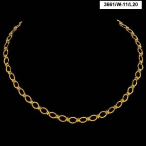 22Kt Hallmark Real Solid Yellow Gold Necklace Curb Cuban Link Chain 24 Grams