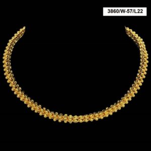 22Kt Hallmark Real Solid Yellow Gold Necklace Men'S Link Balls Chain 48 Grams