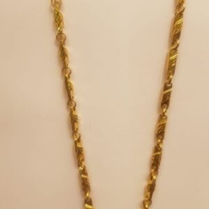 22Kt Hallmark Real Solid Yellow Gold Necklace Curb Miami Link Chain 19 Grams