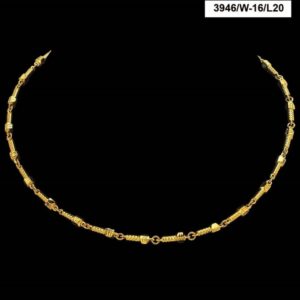 22Kt Hallmark Real Solid Yellow Gold Necklace Curb Iced Link Chain 24 Grams