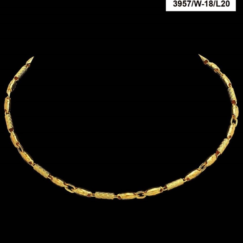 22Kt Hallmark Real Solid Yellow Gold Necklace Curb Dubai Link Chain 26 Grams - Image 2