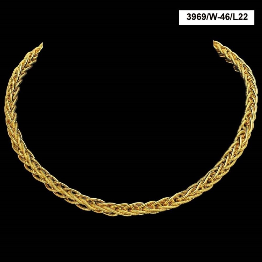 22Kt Hallmark Real Solid Yellow Gold Necklace Men'S Hip Hop Heavy Chain 44 Gram - Image 2