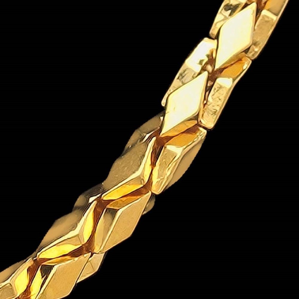 22Kt Hallmark Real Solid Yellow Gold Curb Hip Hop Heavy Necklace Chain 40 Grams