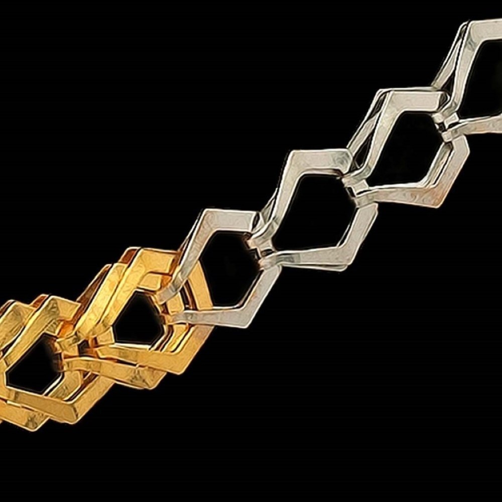22Kt Hallmark Real Solid Yellow Gold Curb Iced Out Row Necklace Chain 28 Grams