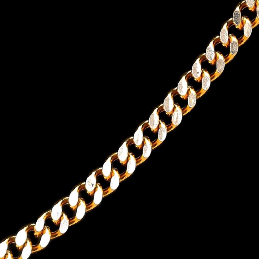 22Kt Hallmark Real Solid Yellow Gold Hip Hop Curb Cuban Necklace Chain 50 Gram