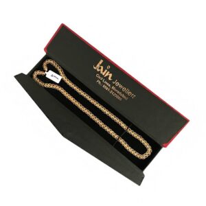 18 Kt Real Solid Yellow Gold Curb Cuban Necklace Men'S Chain 10.870 Grams 20'' L