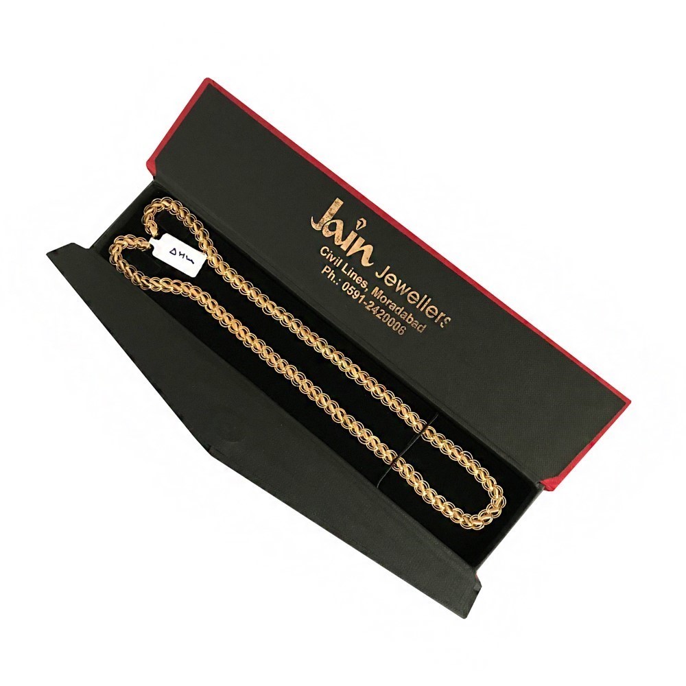18 Kt Real Solid Yellow Gold Curb Cuban Necklace Men'S Chain 10.870 Grams 20'' L - Image 4