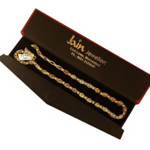 18Kt Real Solid Yellow Gold Curb Cuban Necklace Men'S Chain 26.980 Grams 22'' L