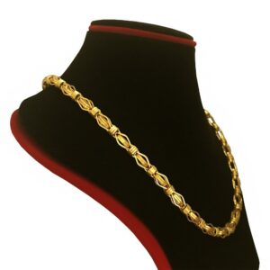18Kt Real Solid Yellow Gold Curb Cuban Necklace Men'S Chain 26.980 Grams 22'' L