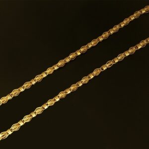 18Kt Real Solid Yellow Gold Curb Cuban Necklace Men'S Chain 26.980 Grams 22'' L