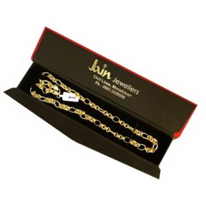 18Kt Real Solid Yellow Gold Curb Cuban Necklace Men'S Chain 23.760 Grams 22''