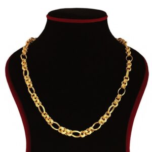18Kt Real Solid Yellow Gold Curb Cuban Necklace Men'S Chain 23.760 Grams 22''