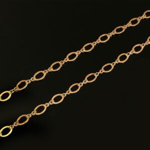 18Kt Real Solid Yellow Gold Curb Cuban Necklace Men'S Chain 14.560 Gms 21.5'' L
