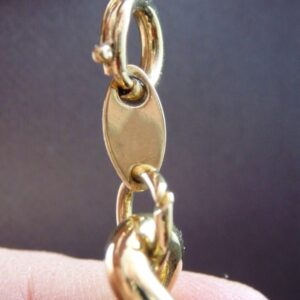 18Kt Yellow Real Gold Trifari Chunky Curb Men's Necklace Chain 100 Grams 24 In