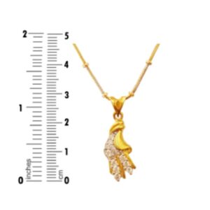 18Kt Solid Yellow Gold Wedding Women Jewelry Necklace Set Earrings & Pendant CZ