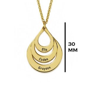 18 Kt Solid Yellow Gold Personalized Custom Name Women'S Necklace Chain Pendant