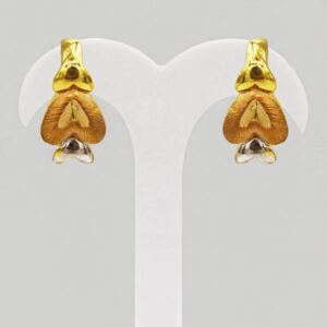 Fine Jewelry 22 Kt Real Solid Hallmark Yellow Gold Necklace Earrings Women'S Set