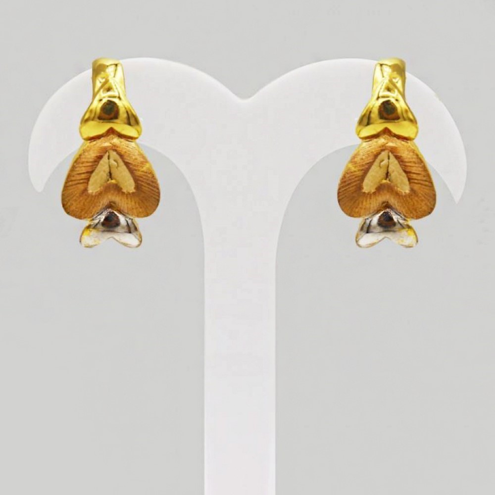 Fine Jewelry 22 Kt Real Solid Hallmark Yellow Gold Necklace Earrings Women'S Set - Image 3