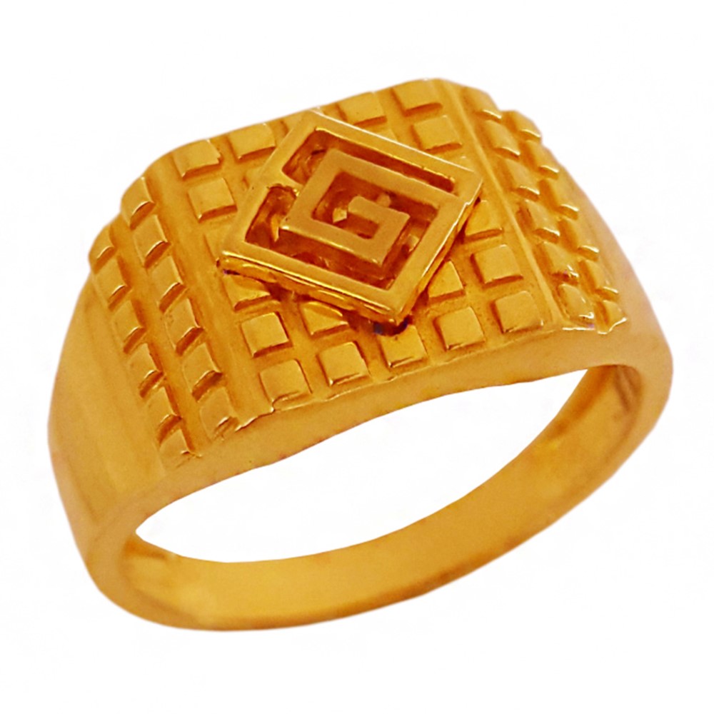 22 Kt Real Solid Yellow Gold Engagement Wedding Men's Ring Size 7-12